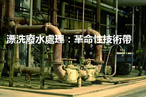 漂洗廢水處理：革命性技術帶來綠色未來？